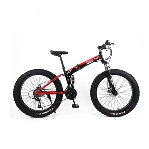 Vouwen Fat Tire Mtb Bike Opvouwbare Strand Fiets Wielen 26 Inch Fat Tire Beach Cruiser Fietsen