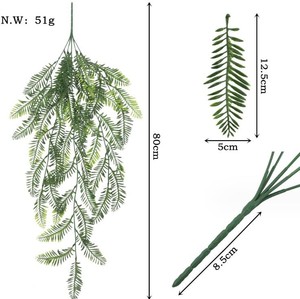 Plantes Suspendues Artificielles en Rotin, 5 Branches, Feuillage de Lierre, Vignes Décoratives en Plastique pour Extérieur - Product Image 5