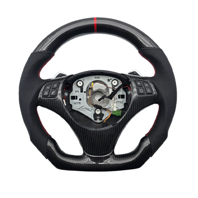 with hole+carbon fiber+perforated leather+red stripe