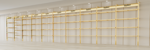 Étagères murales réglables DIY et système de connexion de tubes pour portant à vêtements en tuyaux industriels, aménagement personnalisé pour boutique - Product Image 4