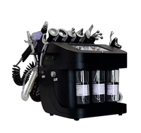 Appareil facial à jet d'oxygène 10 en 1, machine à bulles de CO2, blanchiment, hydratation, rajeunissement de la peau, nettoyage des pores, compatible US, matériau ABS, pour bureau