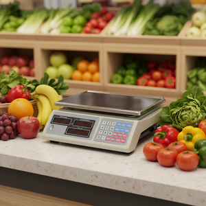Digitale Preisberechnungswaage 30KG/40KG für Obst- und Gemüsewiegen Supermarkt-Nutzung <span class=keywords><strong>OIML</strong></span>-Zertifiziert OEM/ODM Verfügbar CLEVER - Product Image 2