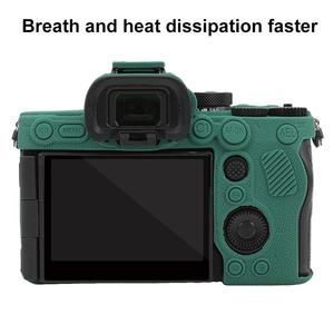 Funda Protectora de Silicona Suave con Textura de Lichi para Todo el Cuerpo, Antigolpes, para <span class=keywords><strong>Sony</strong></span> <span class=keywords><strong>Alpha</strong></span> 7 V ILCE7M5 - Product Image 5