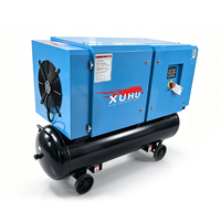 Nouveau Compresseur d'air à vis portable 2-en-1 monophasé 5,5 kW 7,5 CV haute efficacité, refroidi par air, pour réparation automobile, moteur de pompe