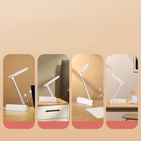 Lampe de bureau LED moderne et portable, pliable, rechargeable, à intensité variable, pour étudiant, lecture, USB, vente en gros, nouveauté, pour chevet