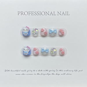 Juego <span class=keywords><strong>de</strong></span> 10 <span class=keywords><strong>Uñas</strong></span> <span class=keywords><strong>Postizas</strong></span> Infantiles con Diseño <span class=keywords><strong>de</strong></span> Dibujos Animados, Cobertura Completa, <span class=keywords><strong>para</strong></span> <span class=keywords><strong>Niñas</strong></span>, con Patrón <span class=keywords><strong>de</strong></span> Ataúd, <span class=keywords><strong>de</strong></span> Aplicación Manual - Product Image 1