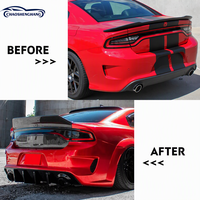 Diffuseur arrière en PP pour Dodge Charger Widebody 2020-2024, finition extérieure pour échappement rond