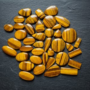 Wholesale Bulk Natural Multi <b>Tiger</b> <b>Eye</b> Cabochon Flatback Gemstones for Fine Jewelry Crafts MAHNAJ GEMS - Product Image 2