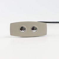 Télécommande de canapé releveur à deux boutons ALWSK 21 avec commande tactile LED, rechargeable par USB Type-C, en métal et ABS, résistante à la chaleur