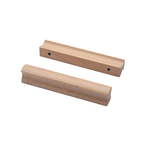 Tiradores de Madera para Armarios, Tiradores de Madera Maciza para Muebles, Tiradores para Puertas de Armarios de Cocina - Product Image 1