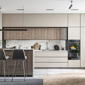 Cuisine complète de haute qualité en panneaux de particules italiens en forme de I, moderne, sur mesure, en kit - Product Image 4