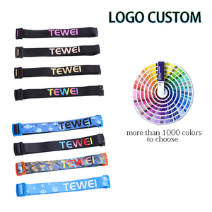 Cinta elástica jacquard de alta <span class=keywords><strong>tensio</strong></span> con estampado térmico, banda reflectante personalizada que brilla en la oscuridad, con hebilla ajustable para exteriores - Product Image 4