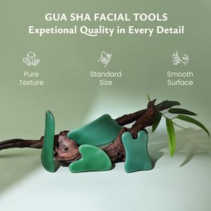 Groothandel Natuurlijke Groene Gua Sha Scraping Board Massage Tool Voor Spa Acupunctuur Therapie Gezicht Trigger Point Behandeling Board - Product Image 5