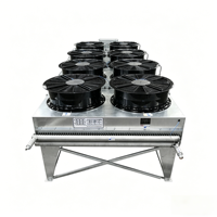 Refroidisseur à plaque plate personnalisé Vltherm avec ventilateurs AC/EC, ailettes en aluminium, échangeur de chaleur à tubes en cuivre 380V~480V -30~60°C