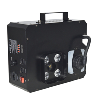 Machine à fumée LED MOKE 1000W avec 4x1W lumières RGB, télécommande sans fil DMX512, générateur de fumée portable pour scène, fête, club, mariage