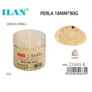 Perla di Ilatone 18mm 80g Colore Perla per Decorazione Abiti - Product Image 3