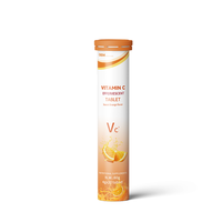 Tabletas efervescentes de vitamina C al por mayor OEM con MOQ bajo para blanquear la piel, para vendedores de Amazon FBA, cumplen con la normativa COA y pruebas de terceros.