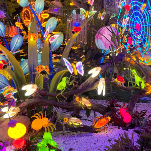 Momovalley al aire libre LED <span class=keywords><strong>luces</strong></span> <span class=keywords><strong>de</strong></span> <span class=keywords><strong>Navidad</strong></span> brillante simulación insecto saltamontes Jardín Botánico linterna mostrar decoraciones - Product Image 2