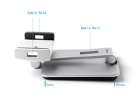 Support en aluminium rotatif à 360 degrés AP-7X pour tablettes de 7 à 13 pouces, support universel pliable pour tablette PC pour une utilisation sur le bureau