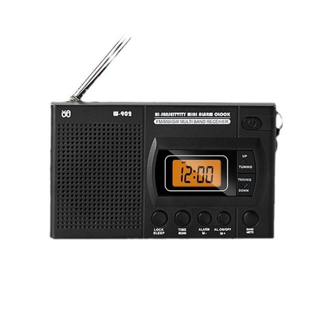 FM/AM/SW Full-Band Portable Clock LCD Clock Control Radio Player, Specifications: for EU