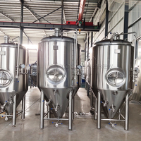 Cuve de Fermentation Conique à Double Enveloppe (5BBL, 10BBL, 15BBL, 20BBL, 100L, 200L, 500L, 2000L) Unitank pour Brasserie Commerciale