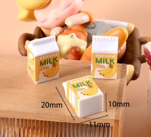 Breloques en résine 3D en forme de boîte de lait <span class=keywords><strong>banane</strong></span> fraise, cabochons en résine pour scrapbooking DIY, accessoires pour cheveux, décoration de téléphone - Product Image 4