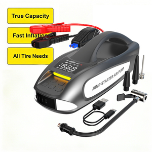 27000mAh Portable Jump Starter Tire Inflator with Power Bank and Jumper 160PSI Jump Starter with air Pump 6000A Power Bank Car - Product Image 1
