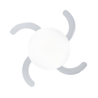 Ventilateur de plafond invisible JK Modern 42 pouces avec lumière, commande intelligente par application Wi-Fi, pales rétractables, moteur DC, LED à intensité variable