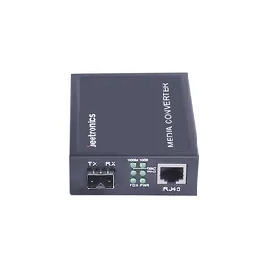 Dual Fiber Netwerk Media Converter 100 Basis Sfp Poort Onbeheerde Snelle Ethernet Fiber Media Converter