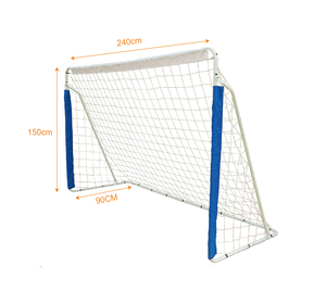 But de football portable 8 '<span class=keywords><strong>x</strong></span> 5' avec cônes de disque plus épais pour les perceuses d'agilité et la construction en métal de tir pour la durabilité - Product Image 3