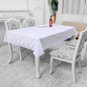 <span class=keywords><strong>Mantel</strong></span> DE BODA <span class=keywords><strong>Rectangular</strong></span> <span class=keywords><strong>grande</strong></span> de 137 CM Manteles elegantes de PVC blanco - Product Image 1