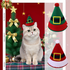 En gros, Chapeau réglable noir pour chat et chien, idéal pour l'hiver, les festivals, les fêtes, Halloween, avec motif citrouille noire, accessoire pour animaux de compagnie - Product Image 3