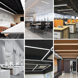 Precio al por Mayor, Lámpara Lineal <span class=keywords><strong>LED</strong></span> de Hierro para Interiores, Comercios, Oficinas, PC 36 48 54 72 108 W - Product Image 5