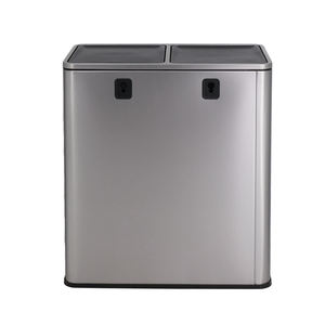 <span class=keywords><strong>Poubelle</strong></span> commerciale <span class=keywords><strong>60L</strong></span> Poubelles de cuisine à pédale Recyclage <span class=keywords><strong>Double</strong></span> compartiments Poubelles de 13 gallons avec couvercles - Product Image 6