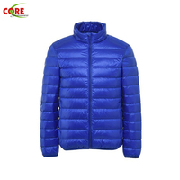 Veste en duvet imperméable et confortable pour hommes coupe-vent à col montant ultra léger pour la randonnée hivernale Manteaux bouffants chauds