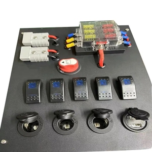 Interruptores Precableados con 2 Puertos USB, Panel de Control de Distribución de 12V para Caravana 4x4, Caja de Control para Toldo, 5X 16A - Product Image 6