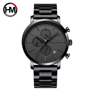 Montre Hannah Martin 109, montre numérique, acier inoxydable, cadran rond, mouvement à quartz classique, montre pour homme - Product Image 3