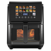 Nouveau modèle 2026 Friteuse à air numérique intelligente en acier inoxydable 9L, OEM ODM, avec logo personnalisé, Appareil électroménager