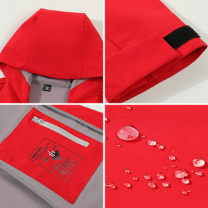 Veste d'extérieur imperméable à capuche coupe-vent respirante pour la randonnée, avec logo personnalisé, pour hommes et femmes, alpinisme, voyage - Product Image 6