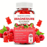 Bonbons gélifiés au glycinate de magnésium et à l'ashwagandha, marque privée, OEM, naturels, pour soulager le stress et favoriser le sommeil
