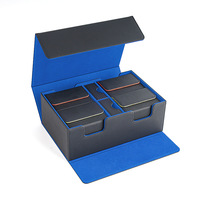 Boîte de rangement en cuir PU de qualité supérieure pour 400 cartes avec doublure en velours et plateau à dés pour jeux de cartes à collectionner (TCG) - Vente en gros