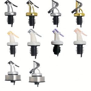 Wholesale Leakproof Auto Flip Oil <b>Bottle</b> Pour Spout No Drip Olive Oil Dispenser Spout with Lock <b>Stopper</b> for Kitchen Cooking - Product Image 1
