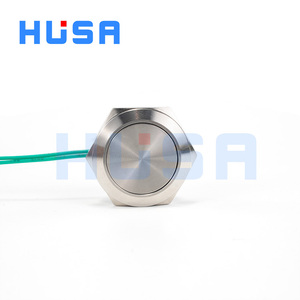 HUSA Switch <strong>Button</strong> Manufacturer 22mm Industrial <strong>Button</strong> IP65 Waterproof Ultra Thin Push <strong>Button</strong> Switches Without Illuminated - Product Image 3