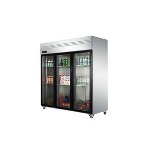 Réfrigérateur vertical de boisson vertical de porte en verre triple de cuisine de victoire pour l'usage d'hôtel et de restaurant de cuisine - Product Image 1