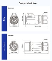 Konektor Steker Penerbangan Tahan Air 3-Core Tipe Crimp CNLINKO LP32 untuk Energi Baru, Langsung dari Pabrik OEM