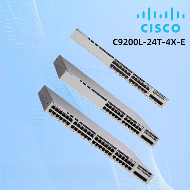 Original C9200L-24T-4X-E Cisco Catalyst 9200 24-port Data 4x10G Uplink Switch New Gigabit Ethernet Network Switch