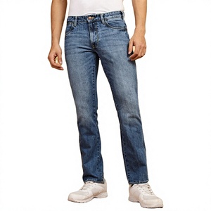 Jeans de Mezclilla 100% Algodón, Transpirables, de Primera Calidad, Personalizados, Ecológicos, Lavados, con Cierre, Corte Holgado, Servicio OEM, al por Mayor - Product Image 1