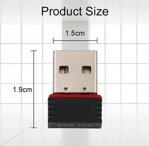 อะแดปเตอร์ไวไฟไร้สาย RTL8188 USB2.0 MT7601 150Mbps ดองเกิล 802.11 N/g/B การ์ดเชื่อมต่อเครือข่าย มินิยูเอสบีไวไฟอะแดปเตอร์ 150Mbps - Product Image 2