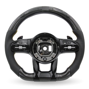 Volante de fibra de carbono LED personalizado para <span class=keywords><strong>Mercedes</strong></span> <span class=keywords><strong>Benz</strong></span> W205 W218 C250 C300 E350 R230 - Product Image 3