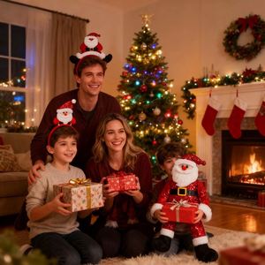 Diademas Navideñas con Diseño de Santa Claus para Fiestas, Decoración para Fotos, Accesorios para Fiestas Navideñas - Product Image 2